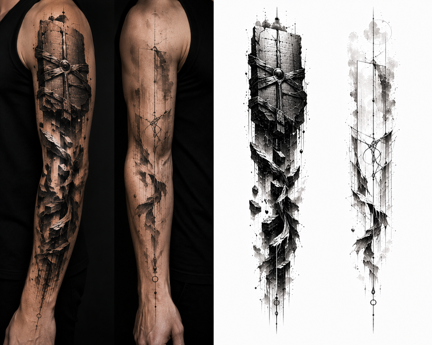 The Unwritten Oath tattoo model preview